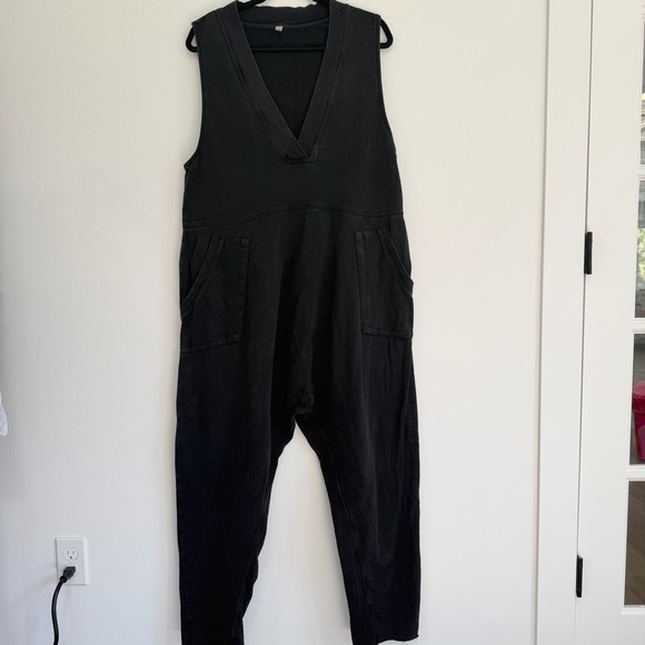 Free People Whats Up Onesie Jumpsuit Black - Picture 4 of 6